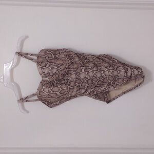 Women's snake print swimsuit
